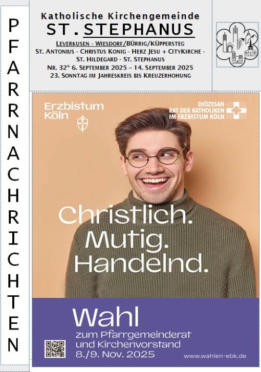 Titel Pfarrnachrichten - 06.09. - 14.09.2025
