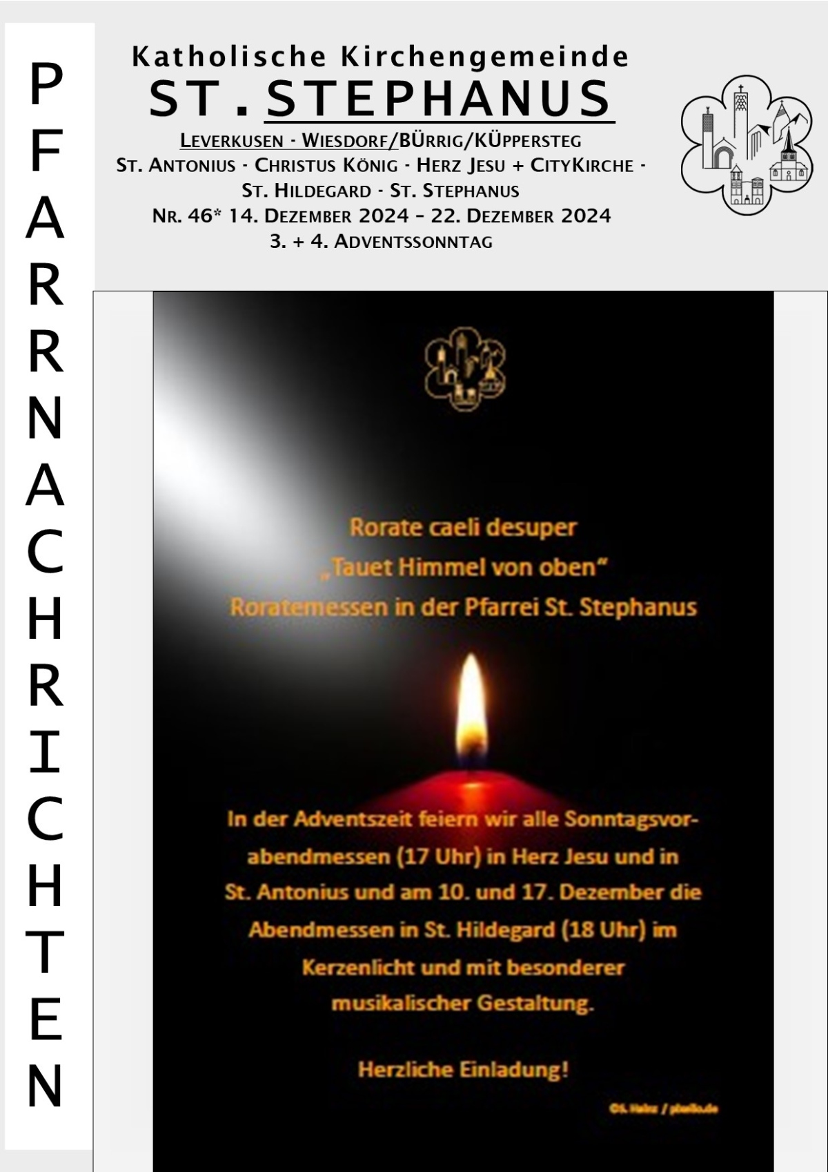 Titel Pfarrnachrichten Stephanus 14-12--22-12-2024