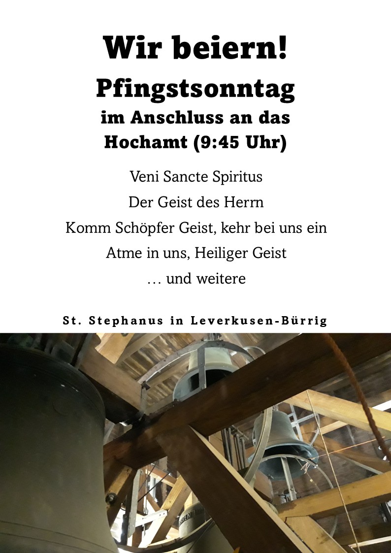 wir beiern - pfingsten